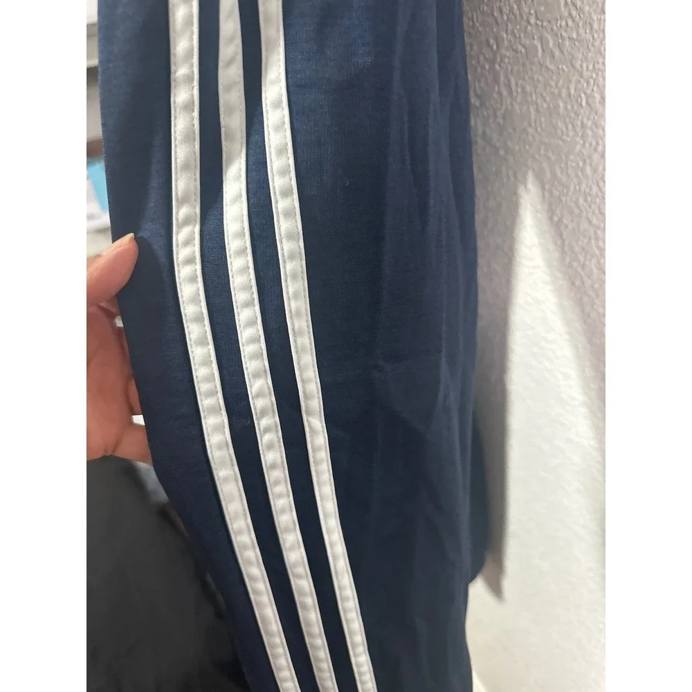 Adidas Boys' Track Pants Navy Blue with White Stripes Size Large (14/16) - Picture 3 of 6